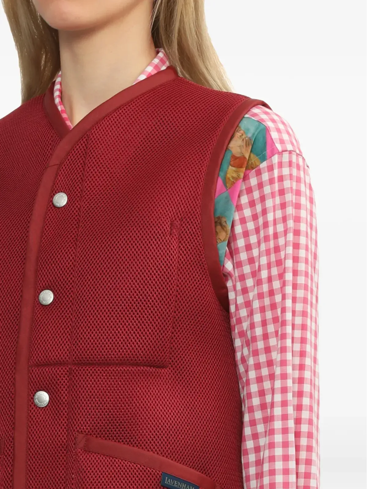 Comme Des Garçons Girl パッチポケット付きボタン留めベスト - 画像5