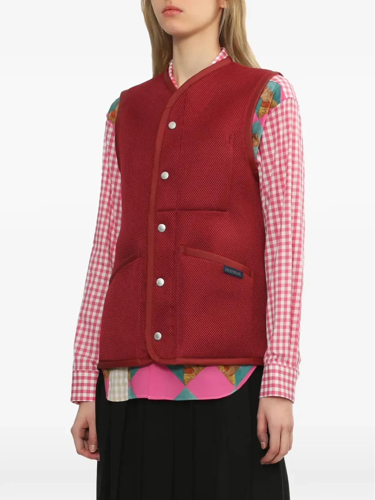 Comme Des Garçons Girl パッチポケット付きボタン留めベスト - 画像3