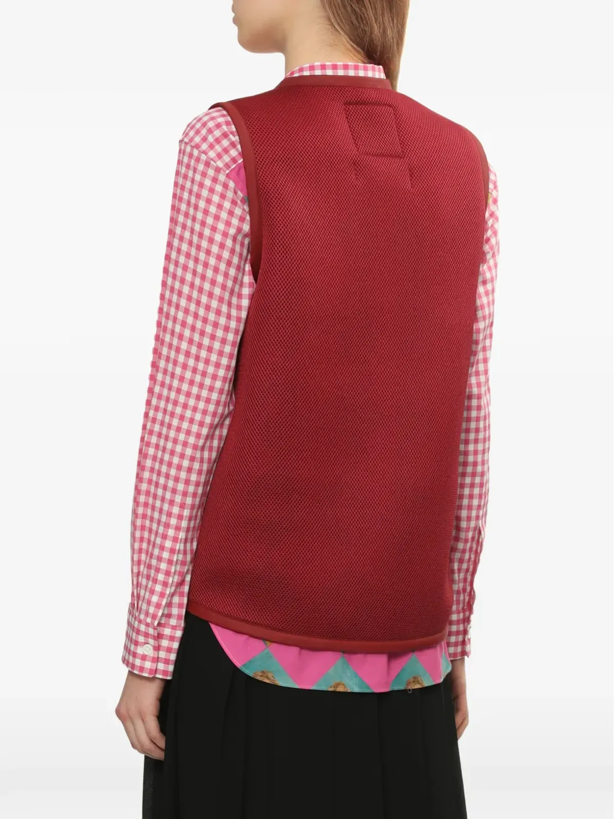 Comme Des Garçons Girl パッチポケット付きボタン留めベスト - 画像4