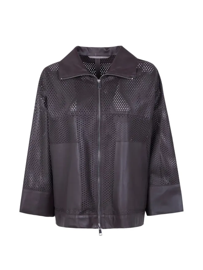 The Jackie Leathers The Jackie Leathers パンチングレザージャケットの商品画像