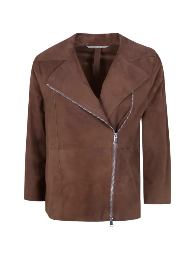 The Jackie Leathers The Jackie Leathers ジップレザー ジャケット ブラウンの商品画像