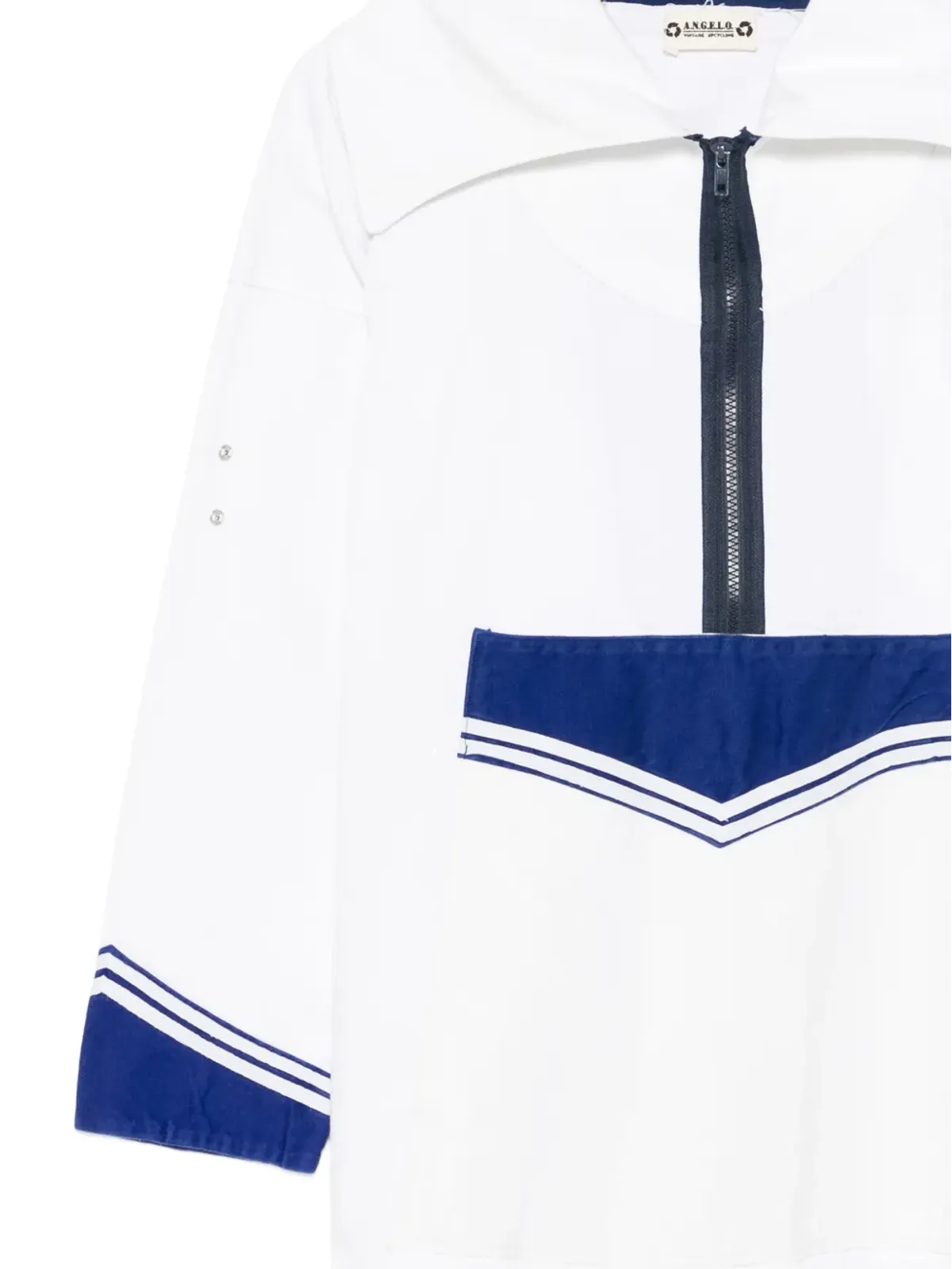 A.N.G.E.L.O. Vintage Upcycling アップサイクル ZIP ブラウス - 画像3