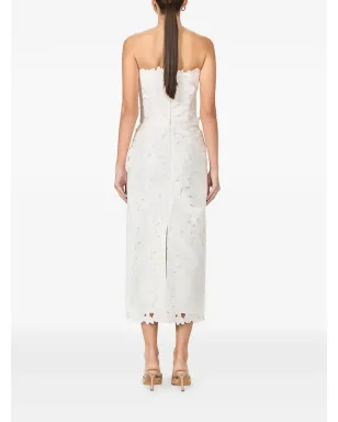Costarellos Astelle フローラルカット ストラップレス ミディドレス - サムネイル3