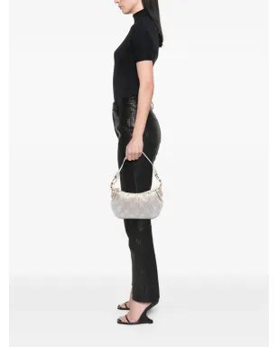 Celine Pre-Owned マカダム キャンバス ショルダーバッグ - ゴールド - サムネイル2
