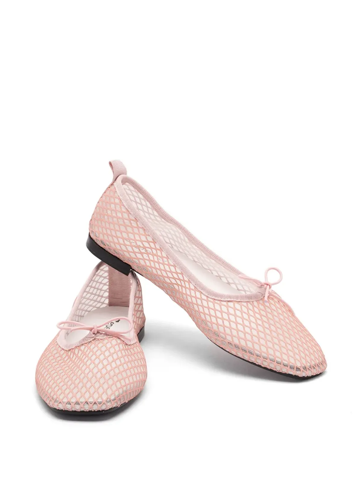 Repetto メッシュリボンディテール バレエフラット - 画像2