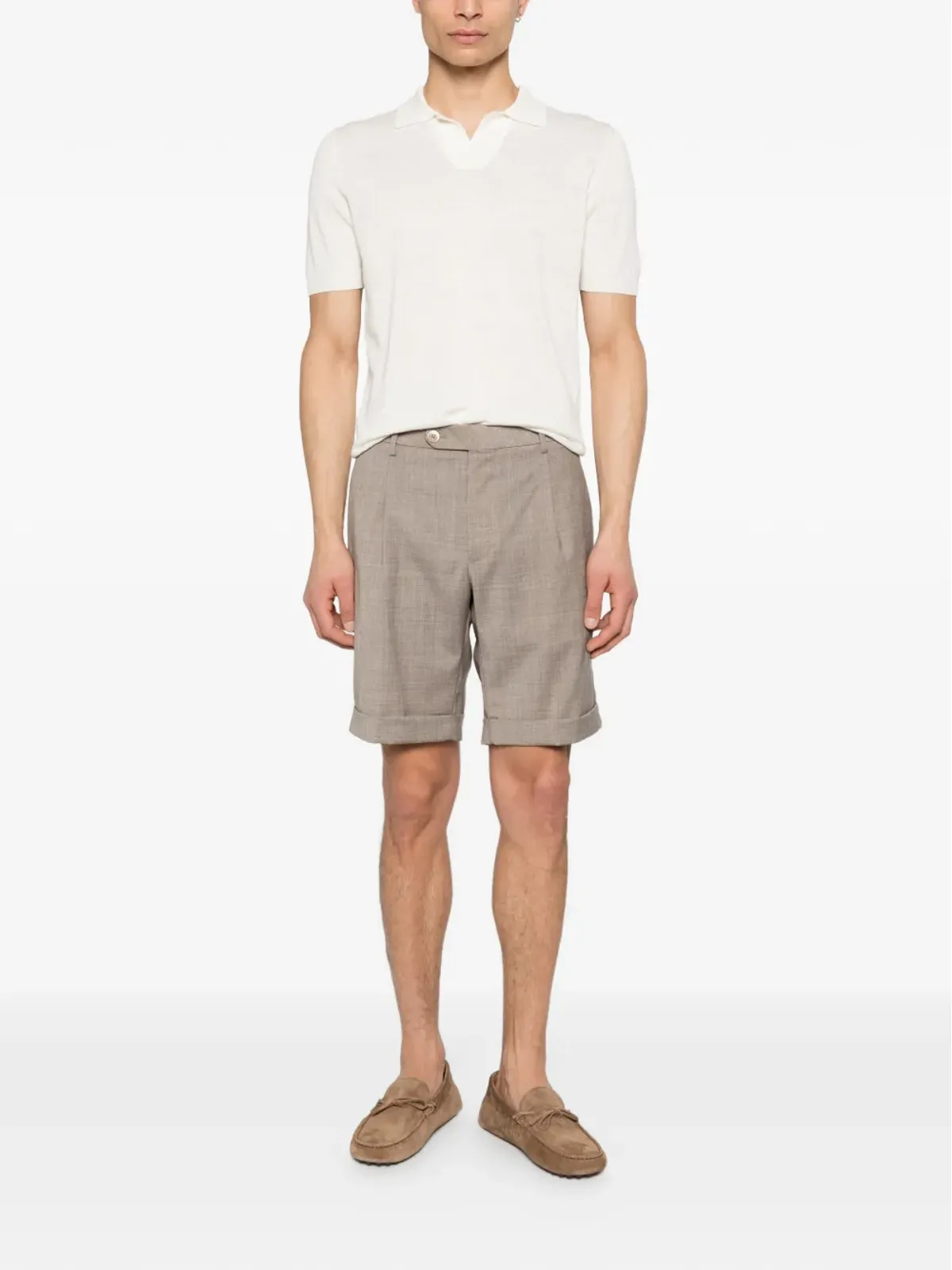 Gta Federico 01 buttoned pleat shorts - 画像2