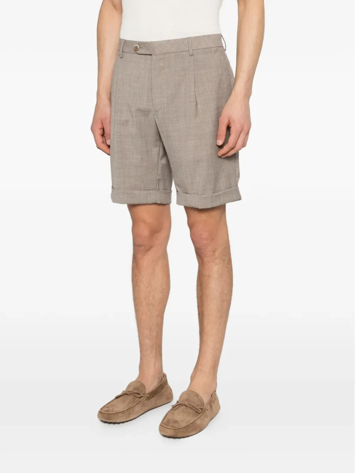 Gta Federico 01 buttoned pleat shorts - 画像3
