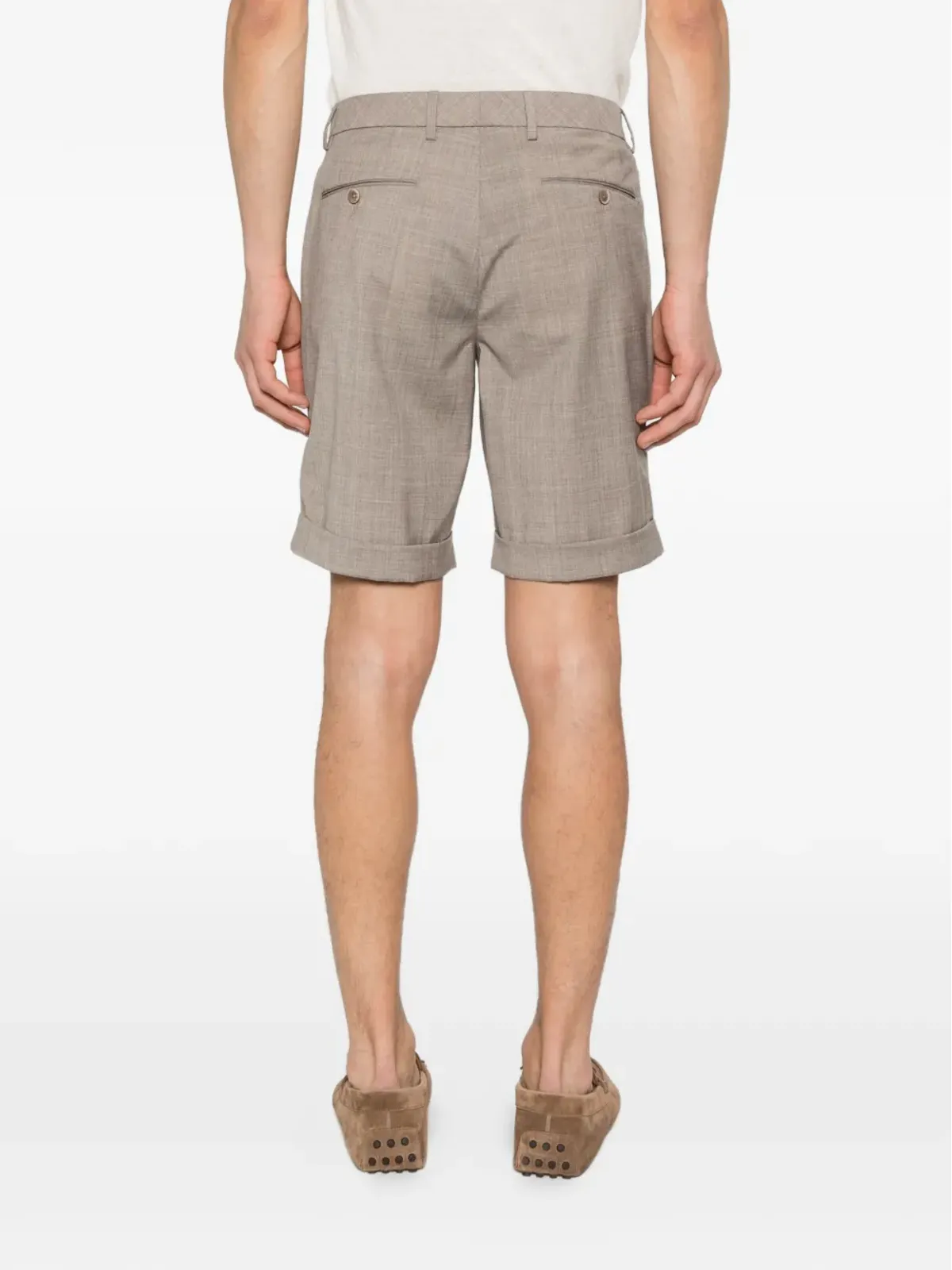 Gta Federico 01 buttoned pleat shorts - 画像4