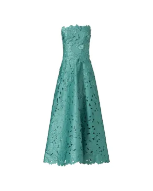 Costarellos Vella 花柄カットストラップレスAラインマキシドレス - サムネイル1