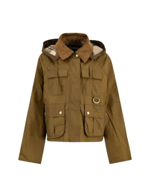 Barbour Liza コーデュロイカラーのフード付きジャケット - サムネイル1