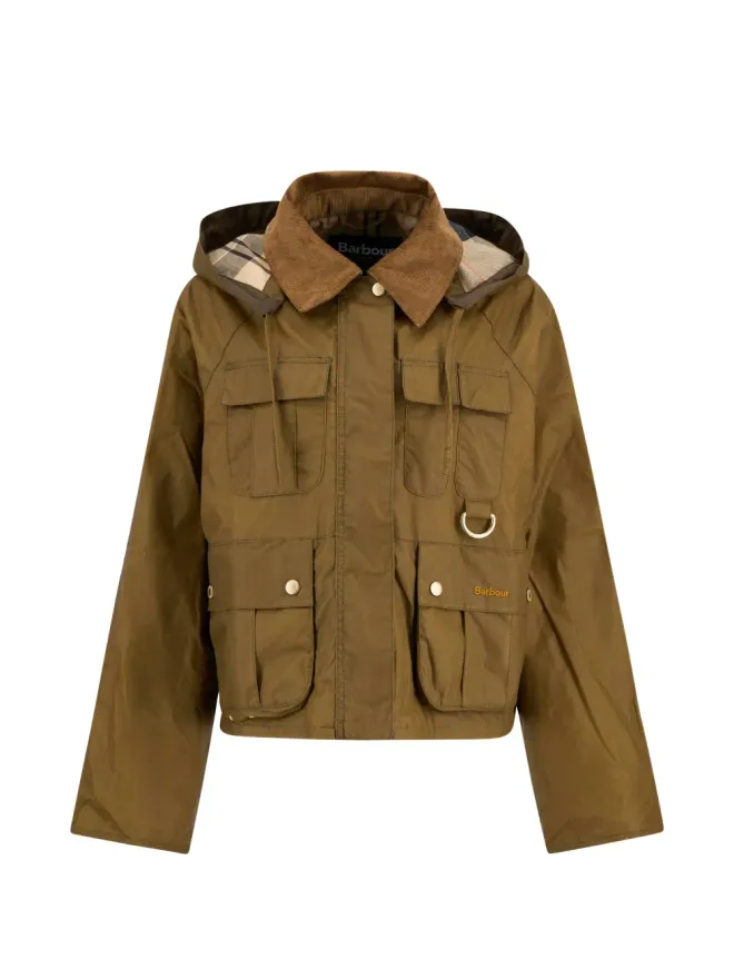 Barbour Barbour Liza コーデュロイカラーのフード付きジャケットの商品画像