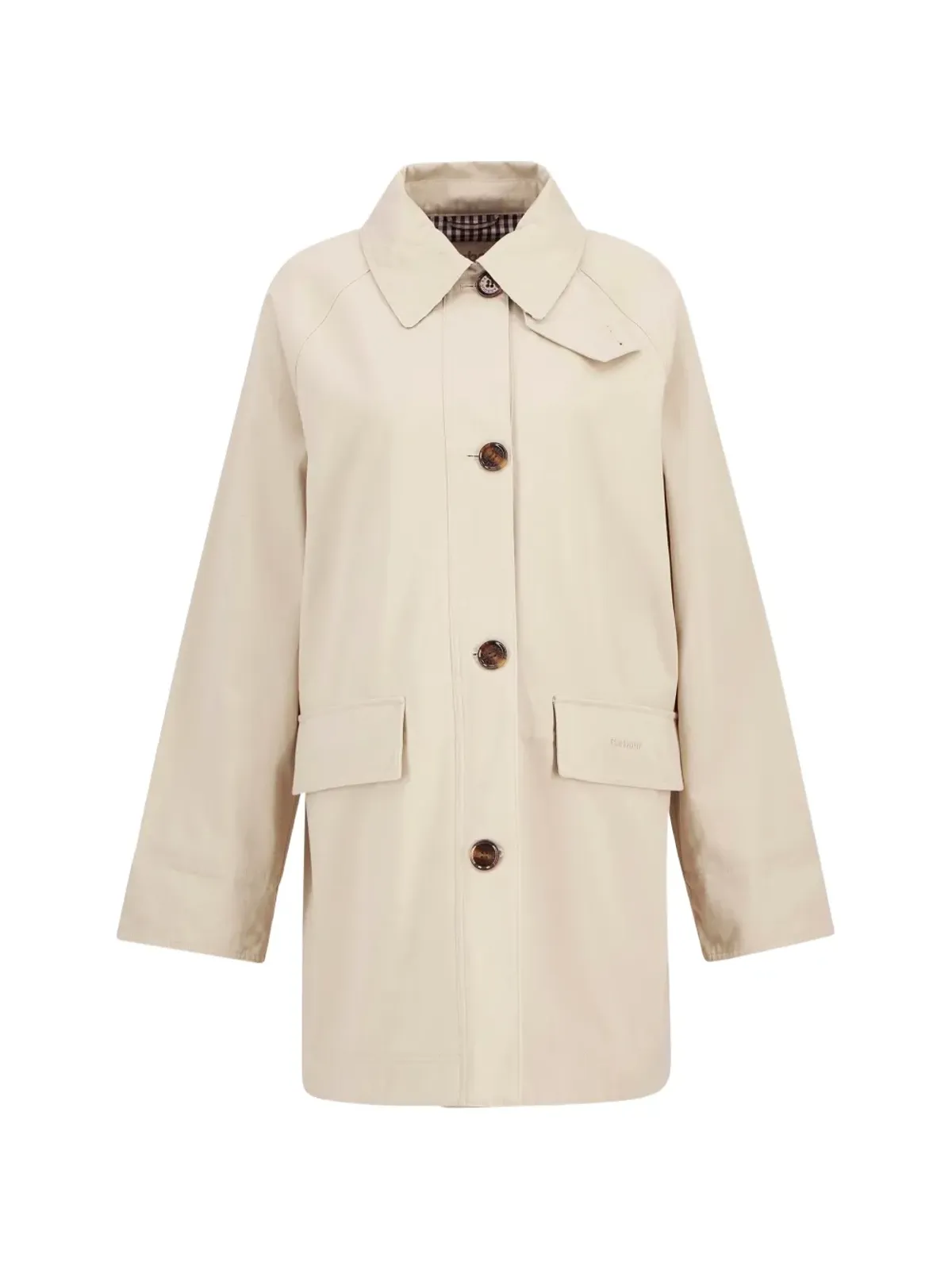 Barbour ボタン付きトレンチコート - 画像1