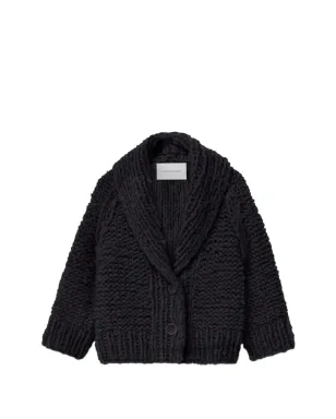 Iris Von Arnim ショールカラー付きボタン留めカーディガン - サムネイル1