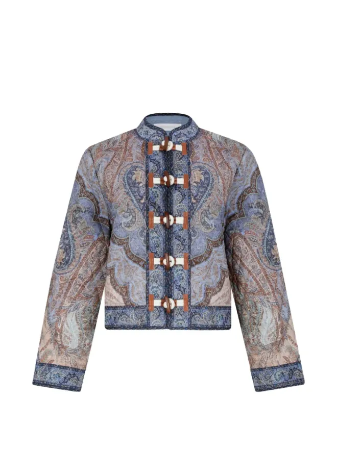 Zimmermann ZIMMERMANN Wanderlust ペイズリープリント キルテッドジャケットの商品画像