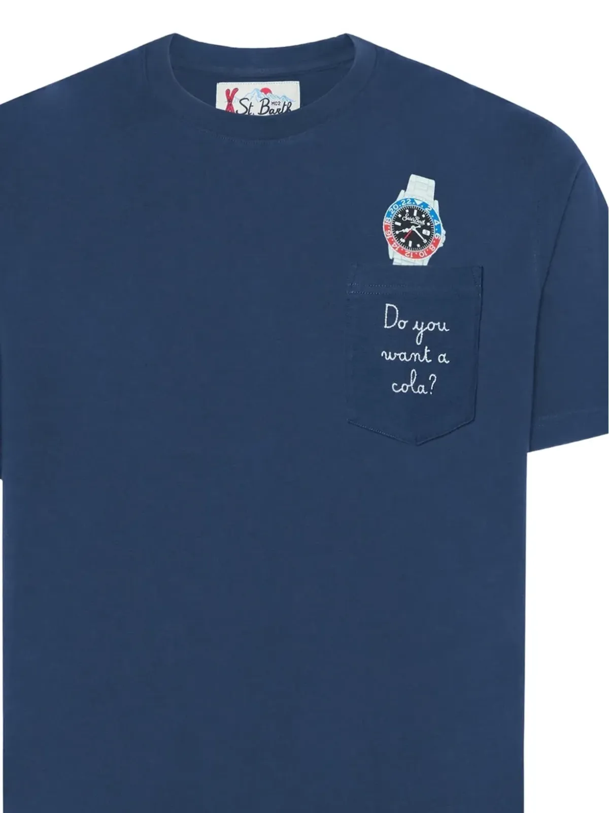 MC2 Saint Barth コナー ウォッチプリント 胸ポケット Tシャツ - 画像2