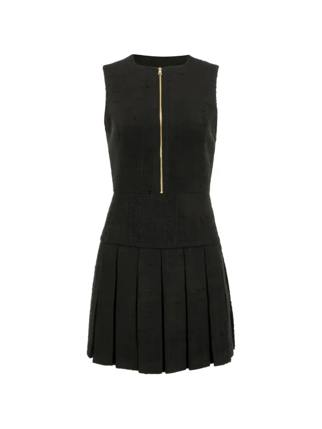 Alice + Olivia alice + olivia Ellis プリーツ ドロップウエスト ミニドレスの商品画像
