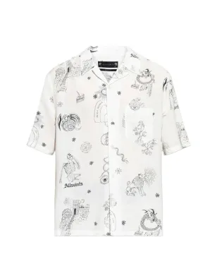 AllSaints Terraプリント胸ポケットシャツ - サムネイル1