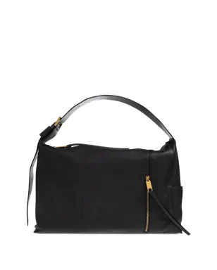 AllSaints ジップファスナー付きレザーショルダーバッグ - サムネイル1