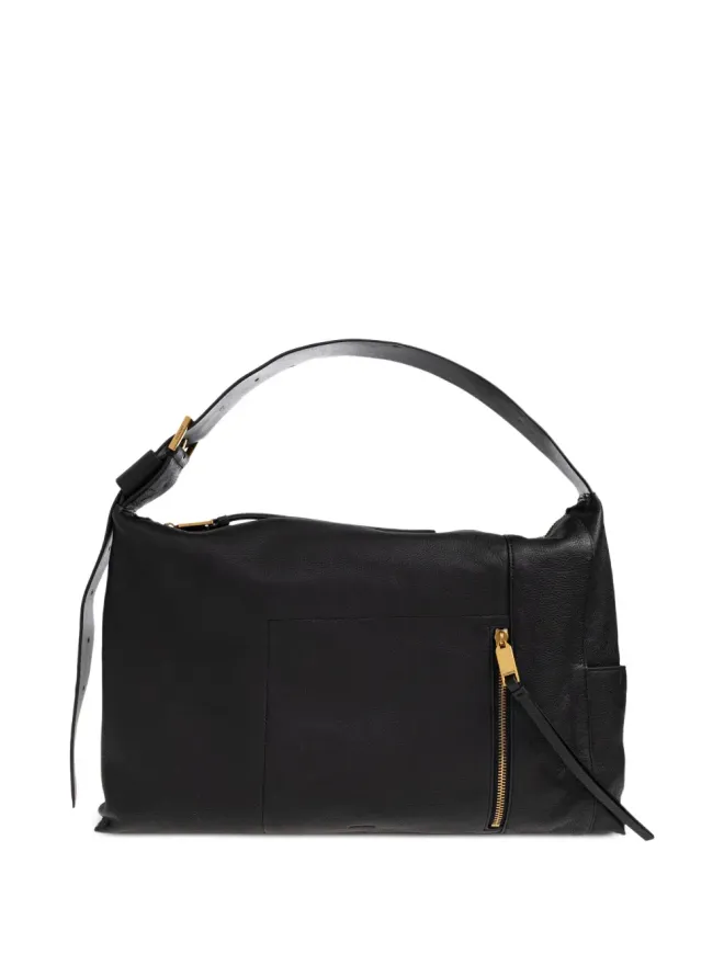 ALLSAINTS AllSaints ジップファスナー付きレザーショルダーバッグの商品画像