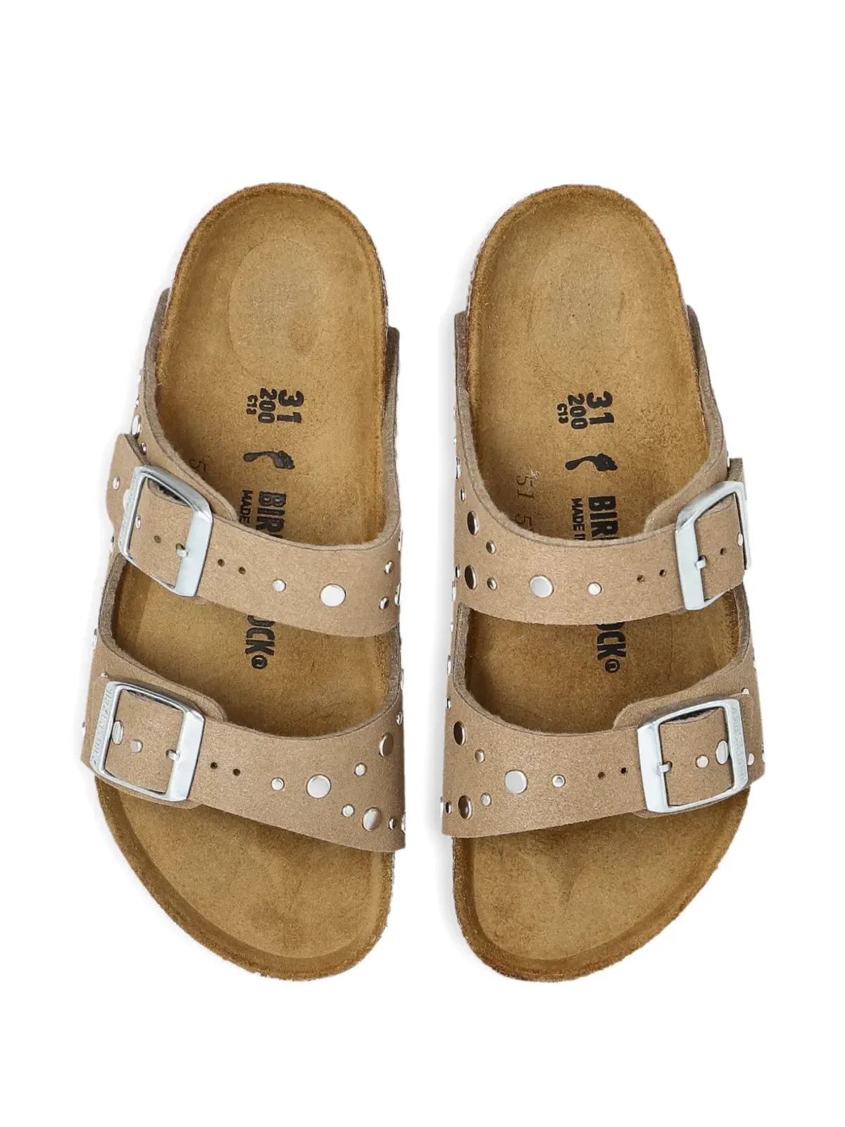 Birkenstock Kids アリゾナ バックル装飾サンダル - 画像4
