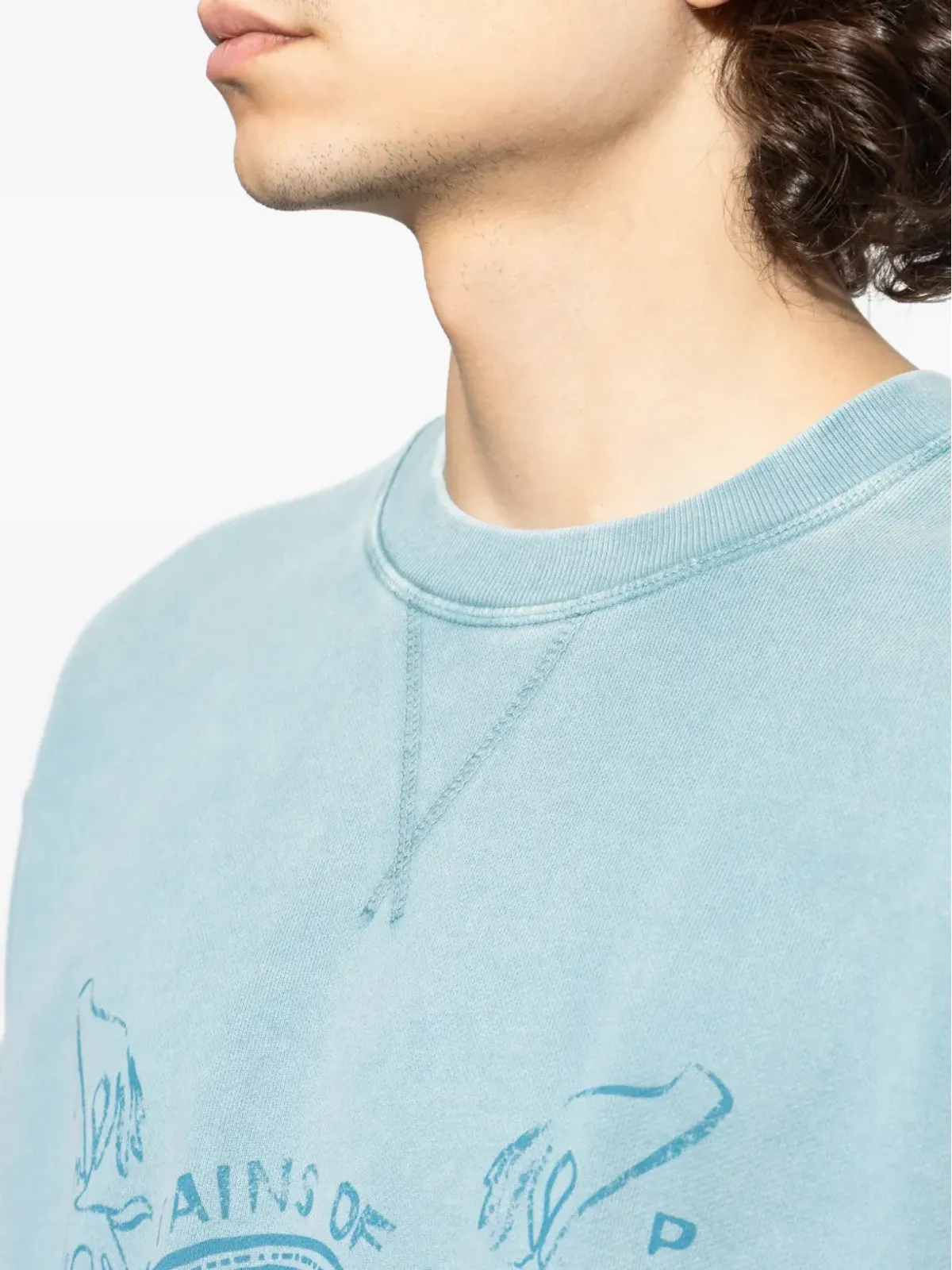 Maison Kitsuné グラフィック クルーネック スウェットシャツ ブルー - 画像5