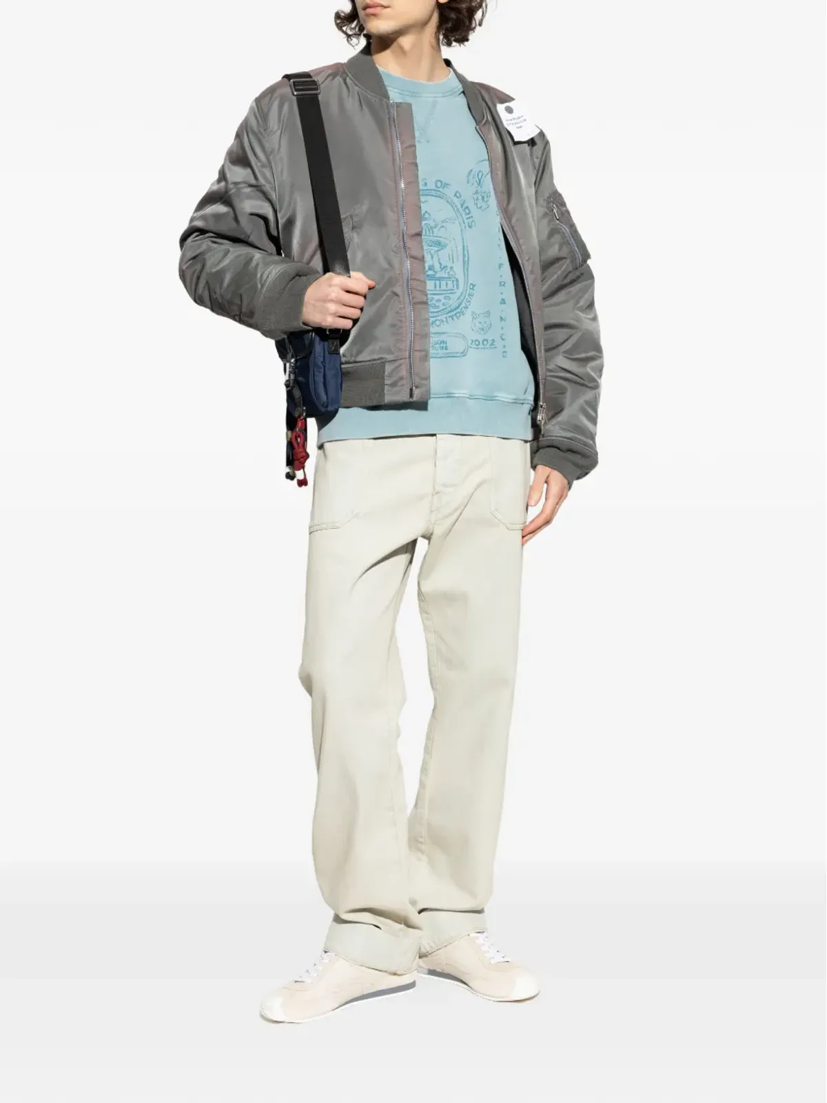 Maison Kitsuné グラフィック クルーネック スウェットシャツ ブルー - 画像2