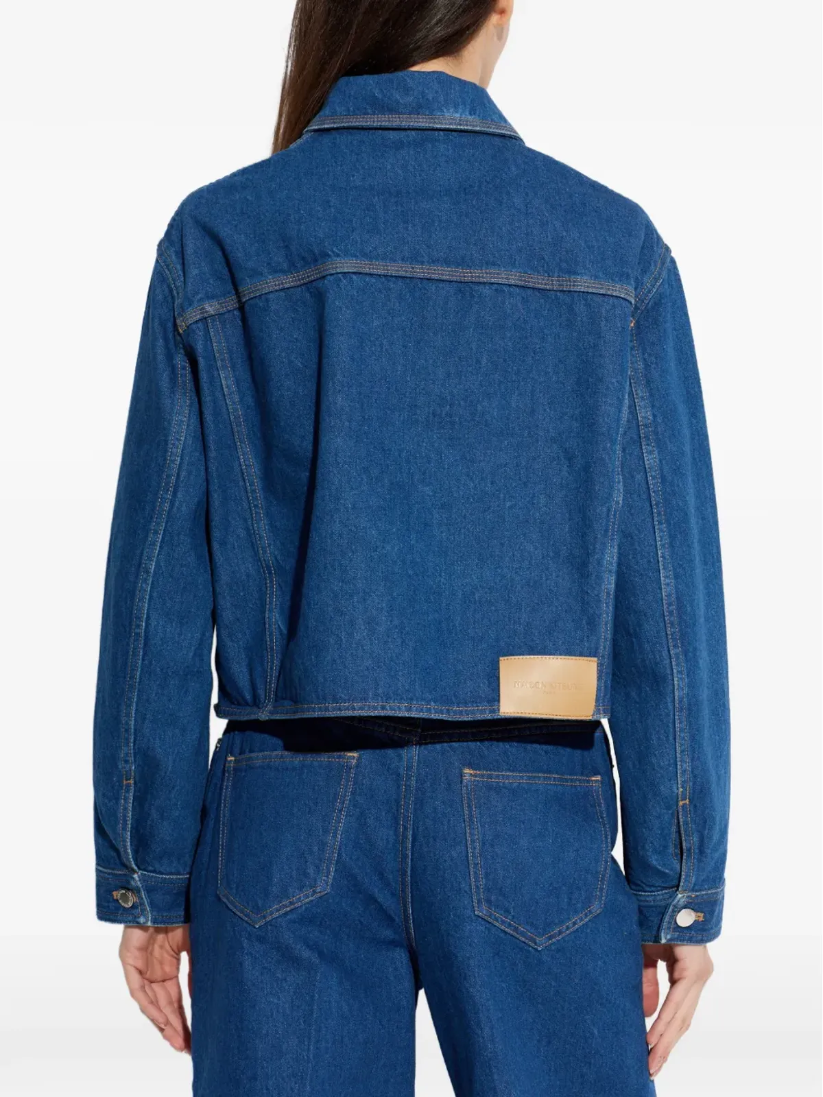 Maison Kitsuné ボタン付きデニムジャケット - 画像4