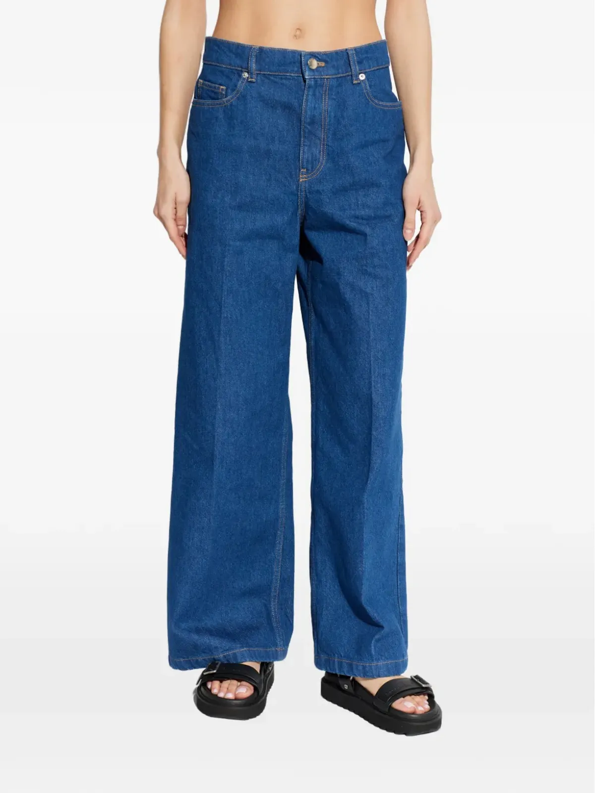 Maison Kitsuné ファイブポケット ハイウエストジーンズ - 画像3