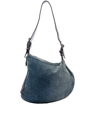 Fendi Pre-Owned デニム・オイスター・ショルダーバッグ - サムネイル1