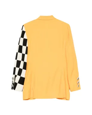 Moschino Pre-Owned 2000s チェック柄ジャケット - オレンジ - サムネイル2