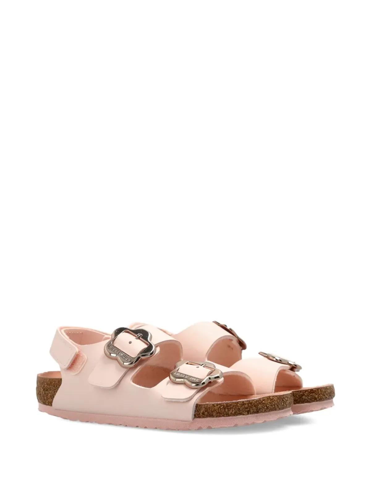 Birkenstock Kids ミラノ フラワーバックル サンダル - 画像1
