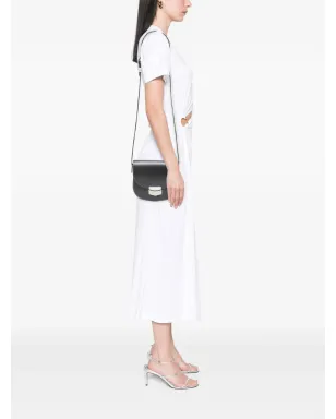 Celine Pre-Owned 2016年 バイカラー グレイズド カーフスキン トロットゥール クロスボディバッグ - ブラック - サムネイル2