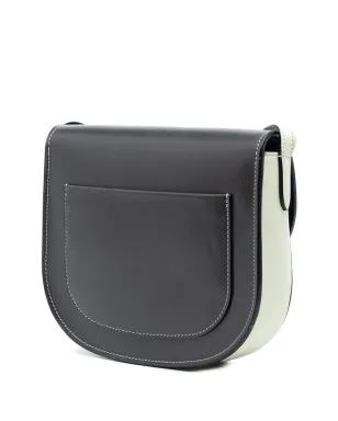 Celine Pre-Owned 2016年 バイカラー グレイズド カーフスキン トロットゥール クロスボディバッグ - ブラック - サムネイル3