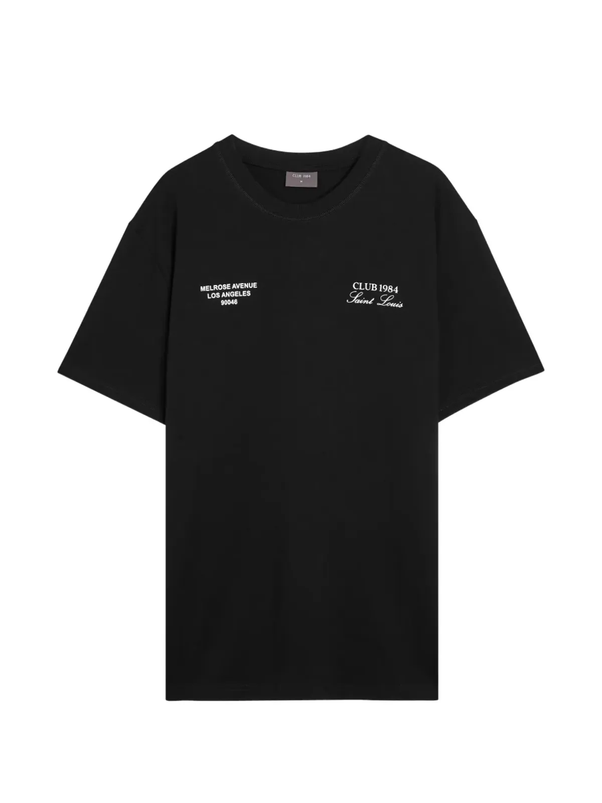 CLUB 1984 テキストプリントTシャツ - 画像1