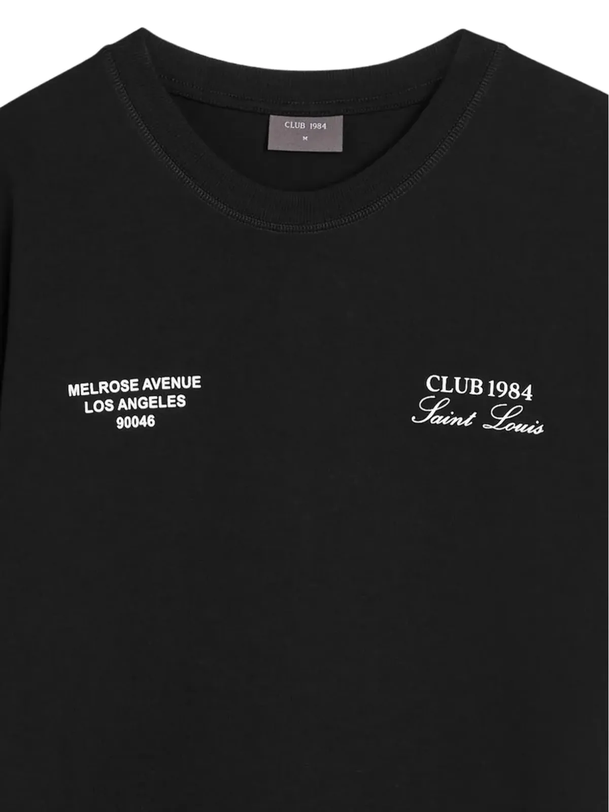 CLUB 1984 テキストプリントTシャツ - 画像2