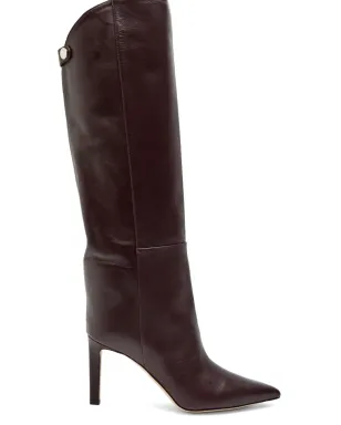 Jimmy Choo アリゼ85 ニーハイ レザー ブーツ - サムネイル2