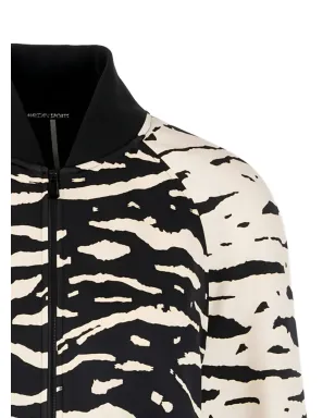 MARCCAIN zebra-print zip jacket - Black - サムネイル2
