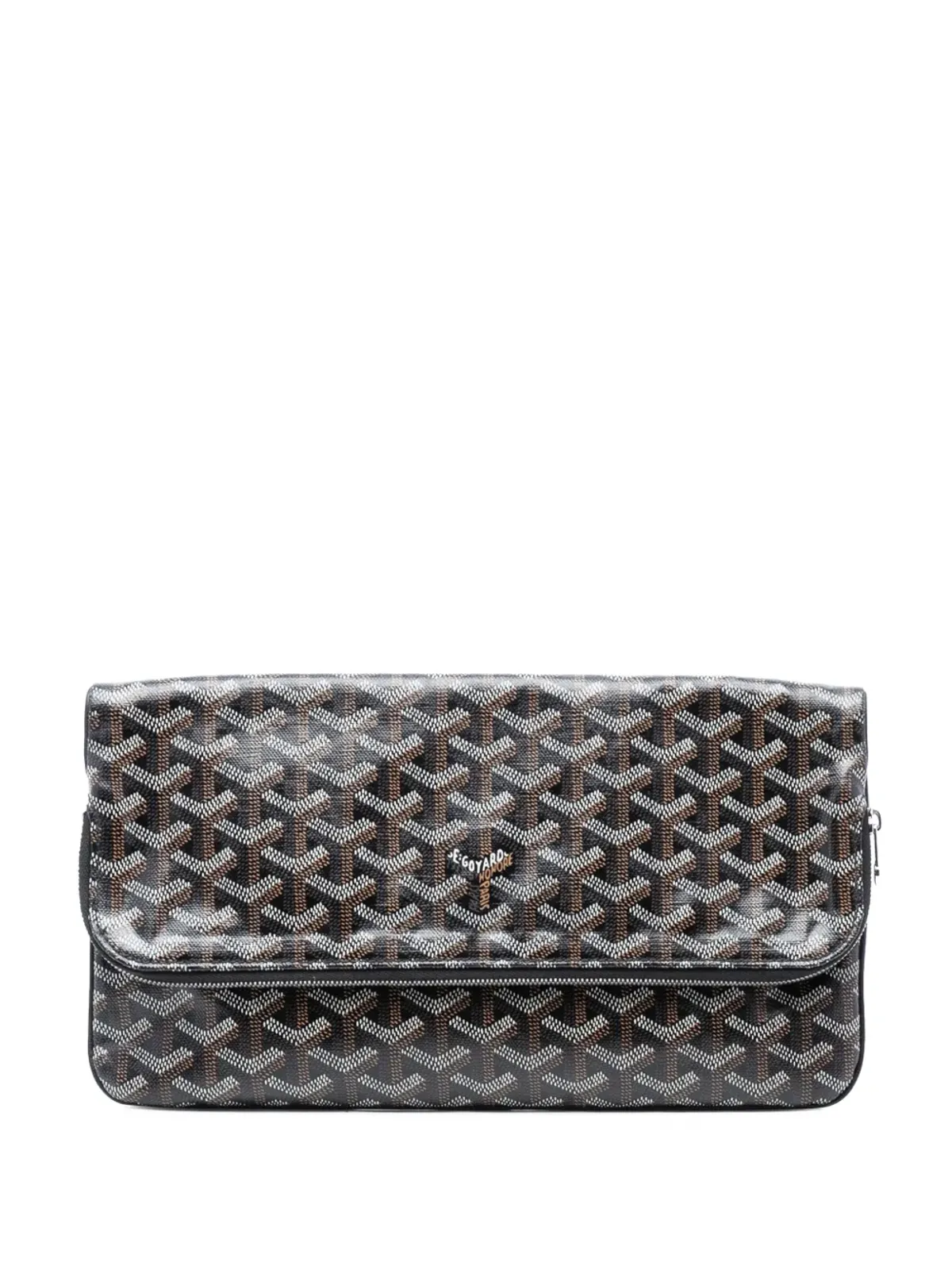 Goyard Pre-Owned 2018 Goyardine Sainte Marie クラッチバッグ ブラック - 画像1