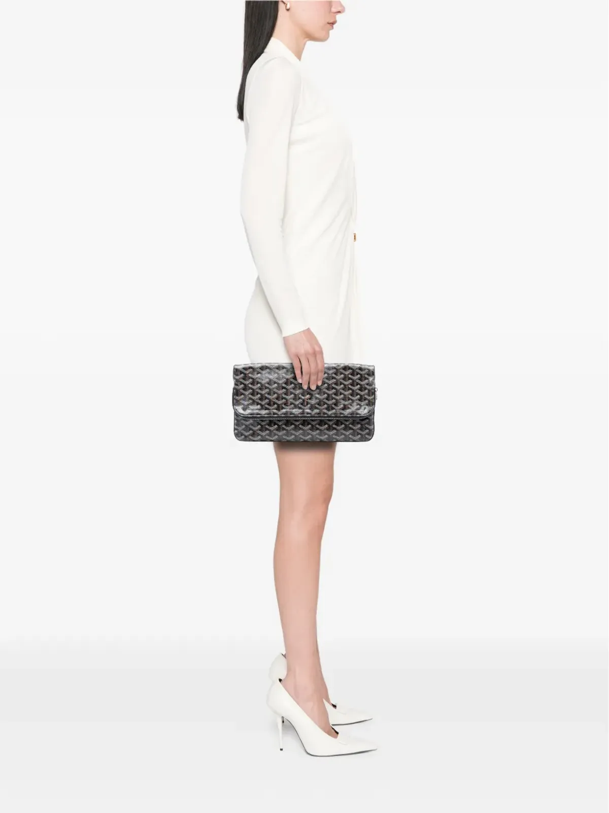 Goyard Pre-Owned 2018 Goyardine Sainte Marie クラッチバッグ ブラック - 画像2