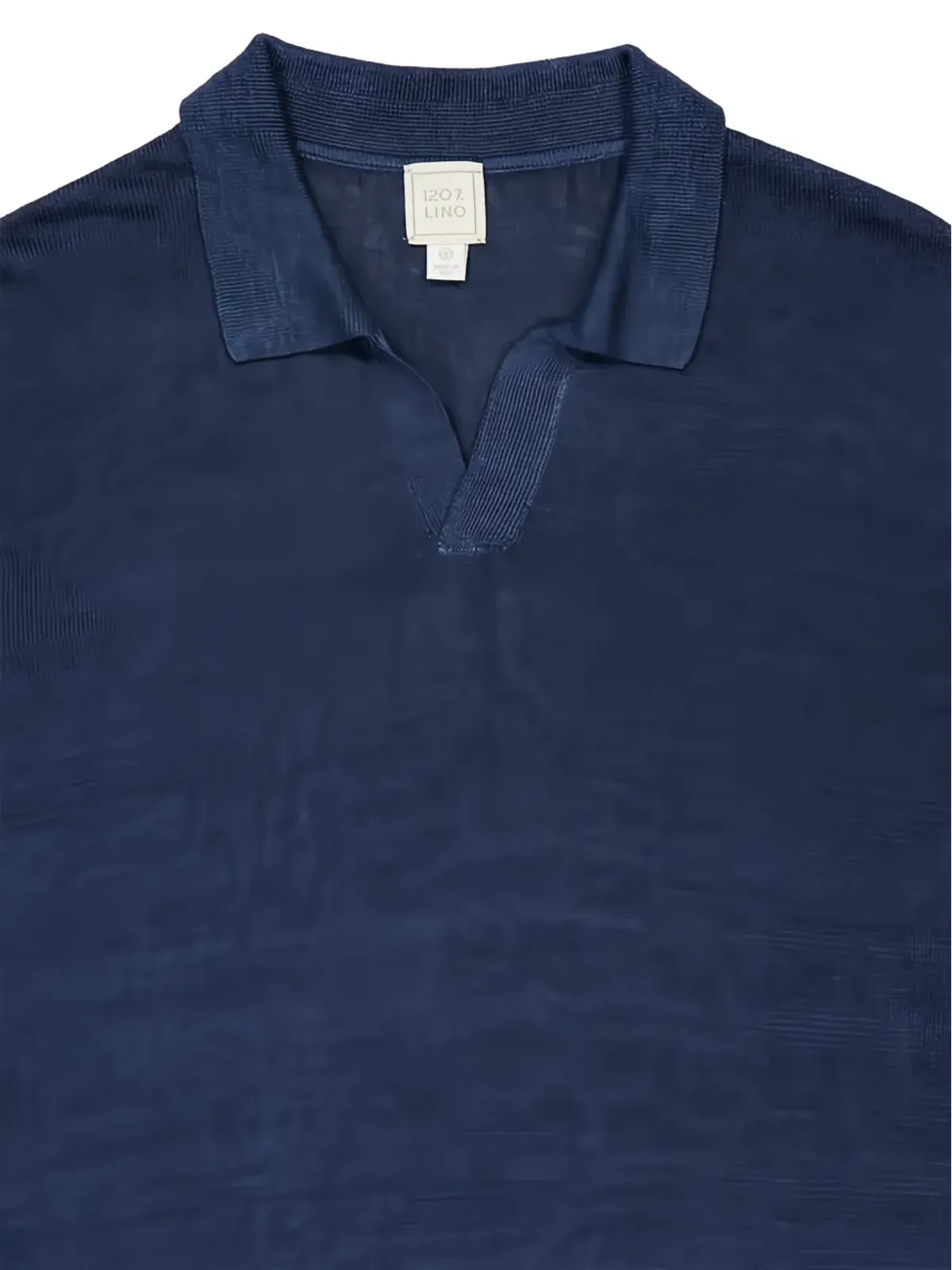 120% Lino マリンVネックTシャツ - 画像2