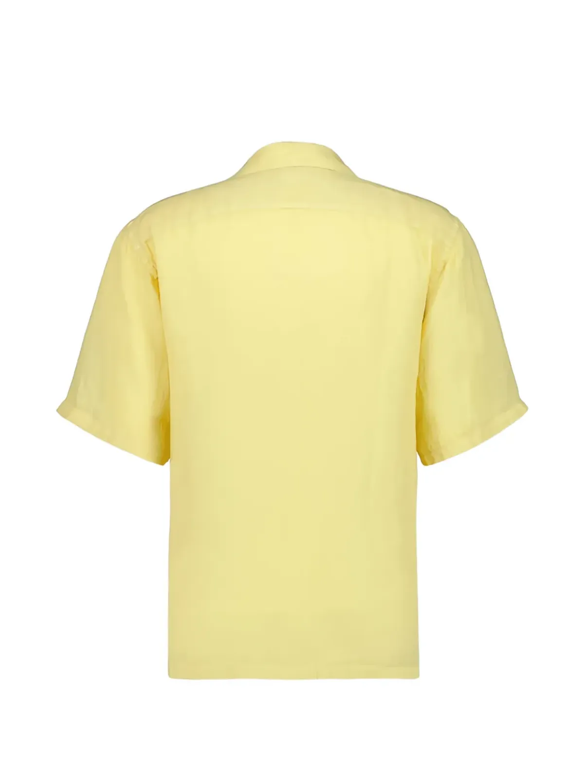 120% Lino ポケット付き半袖シャツ - Yellow - 画像2