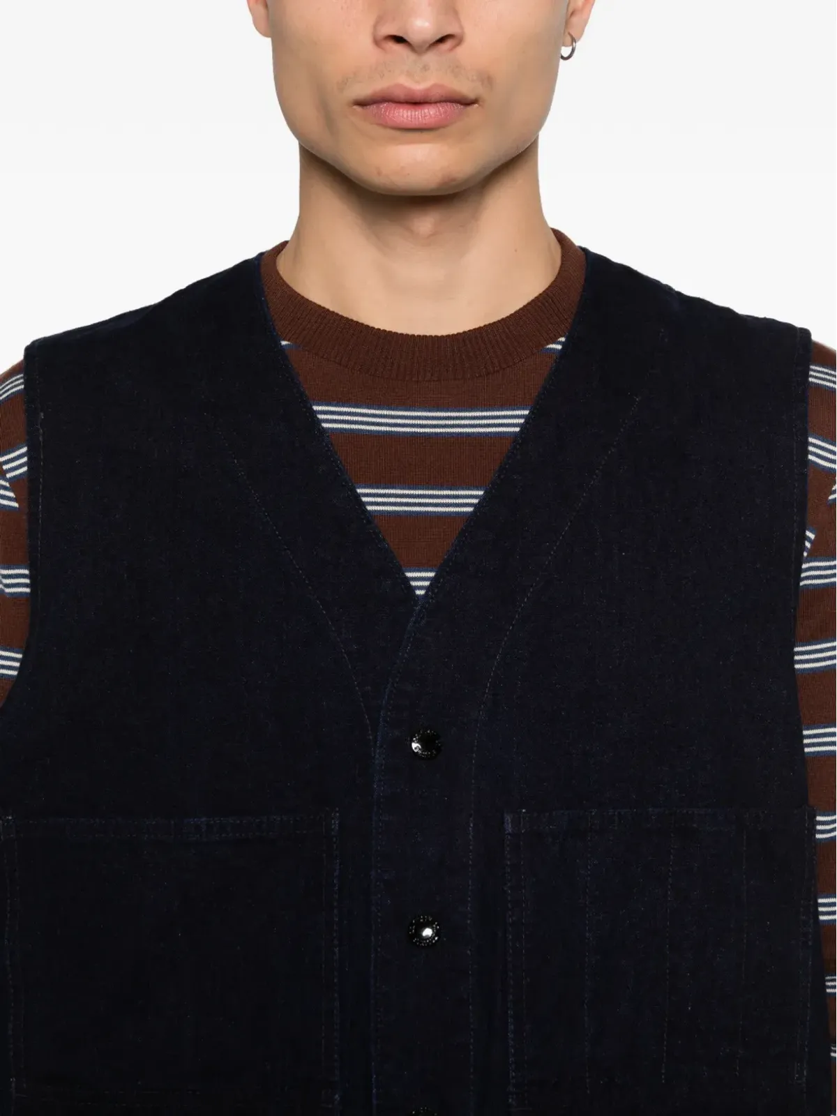 Filson ジレ ポケット付きボタン留め - 画像5