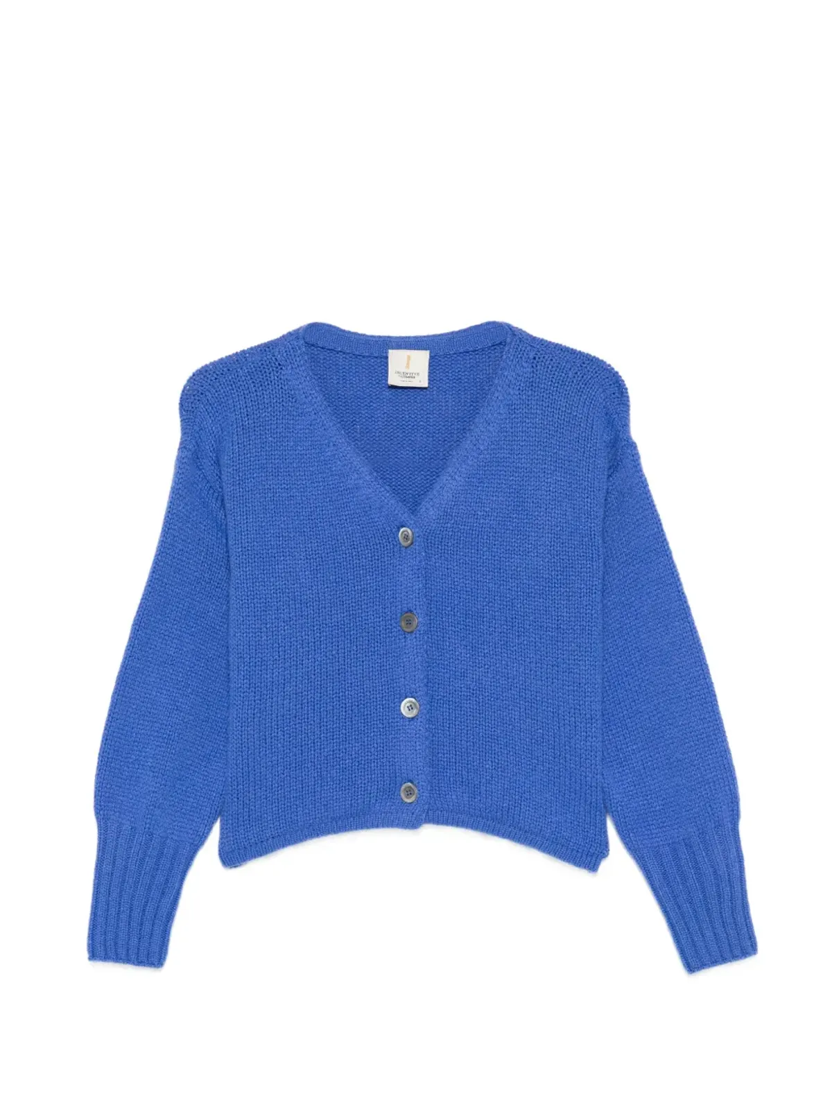 Incentive! Cashmere ボタン付きVネックカーディガン - 画像1