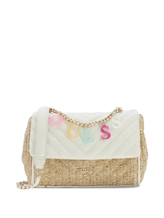 guess kids guess kids ストロー柄クロスボディバッグの商品画像