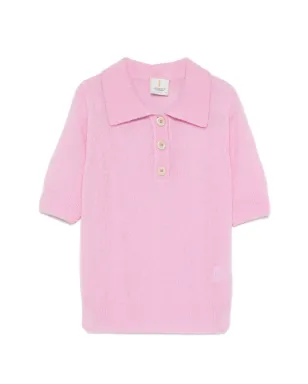 Incentive! Cashmere ボタンポロセーター - サムネイル1