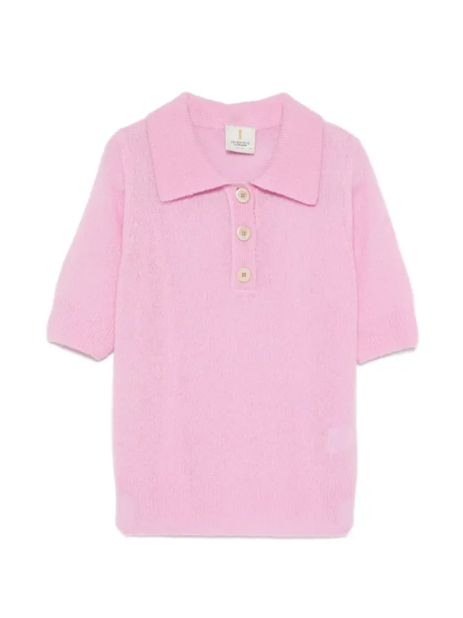 Incentive! Cashmere Incentive! Cashmere ボタンポロセーターの商品画像