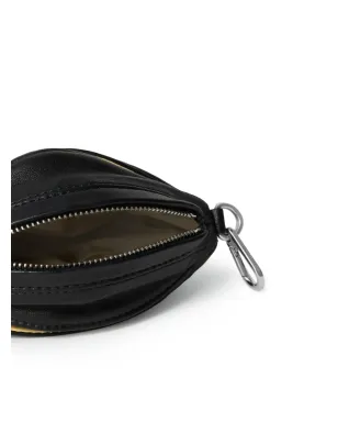 LEMAIRE バルーンジップ付きレザー キーチャーム - ブラック - サムネイル3