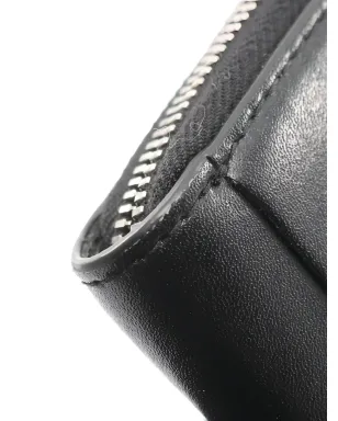 Bottega Veneta Pre-Owned イントレチャート ジップウォレット ブラック - サムネイル5