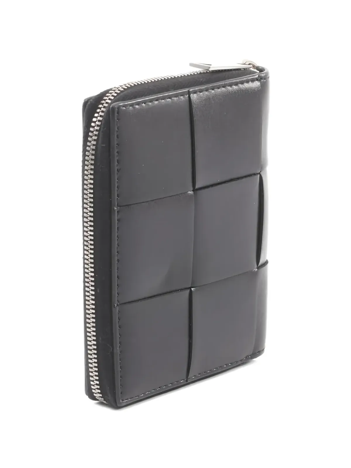 Bottega Veneta Pre-Owned イントレチャート ジップウォレット ブラック - 画像2
