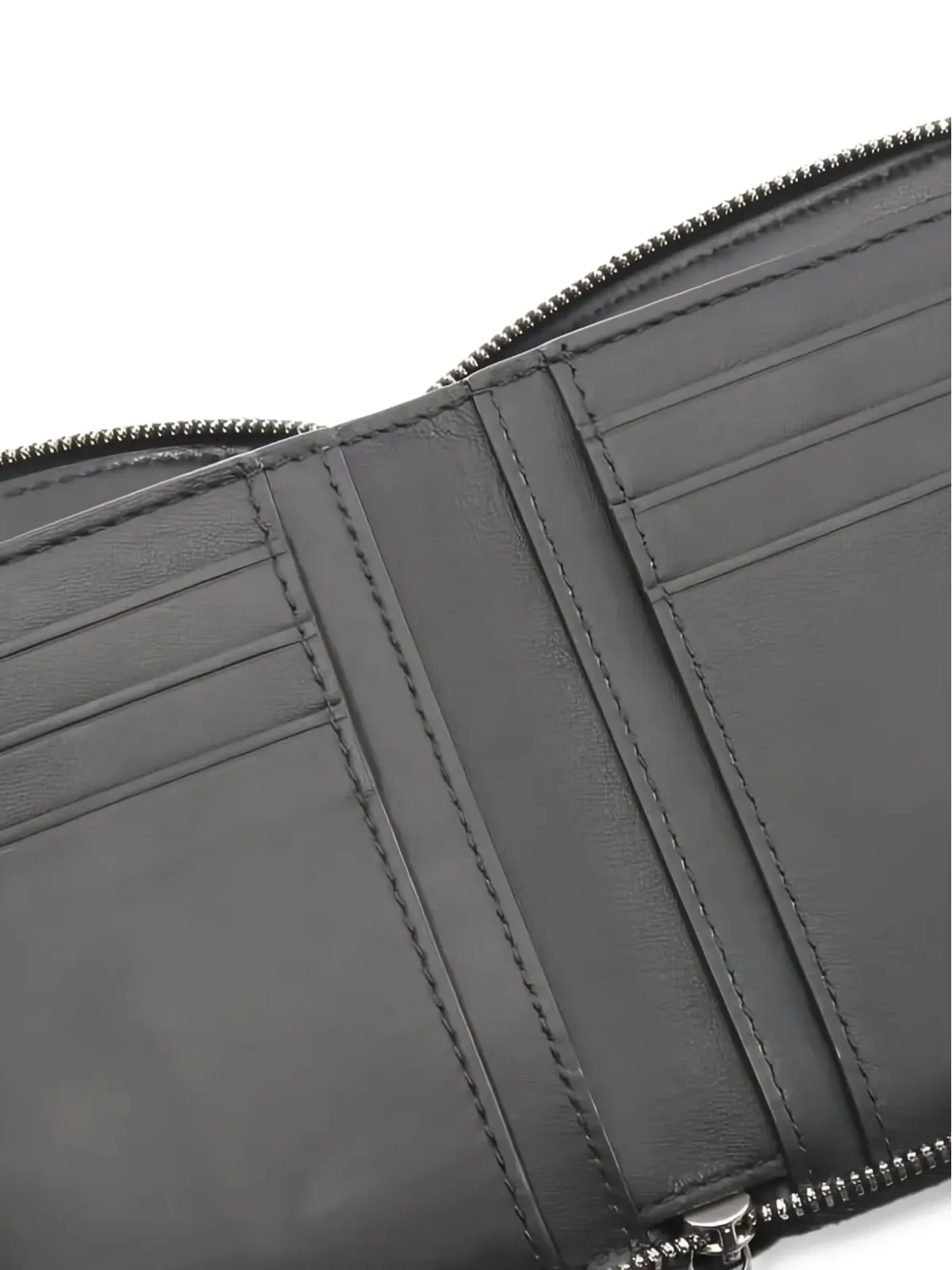Bottega Veneta Pre-Owned イントレチャート ジップウォレット ブラック - 画像3
